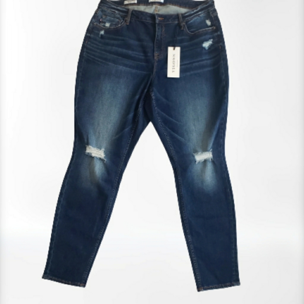 VIGOSS Marley Mid rise Skinny Dark Wash